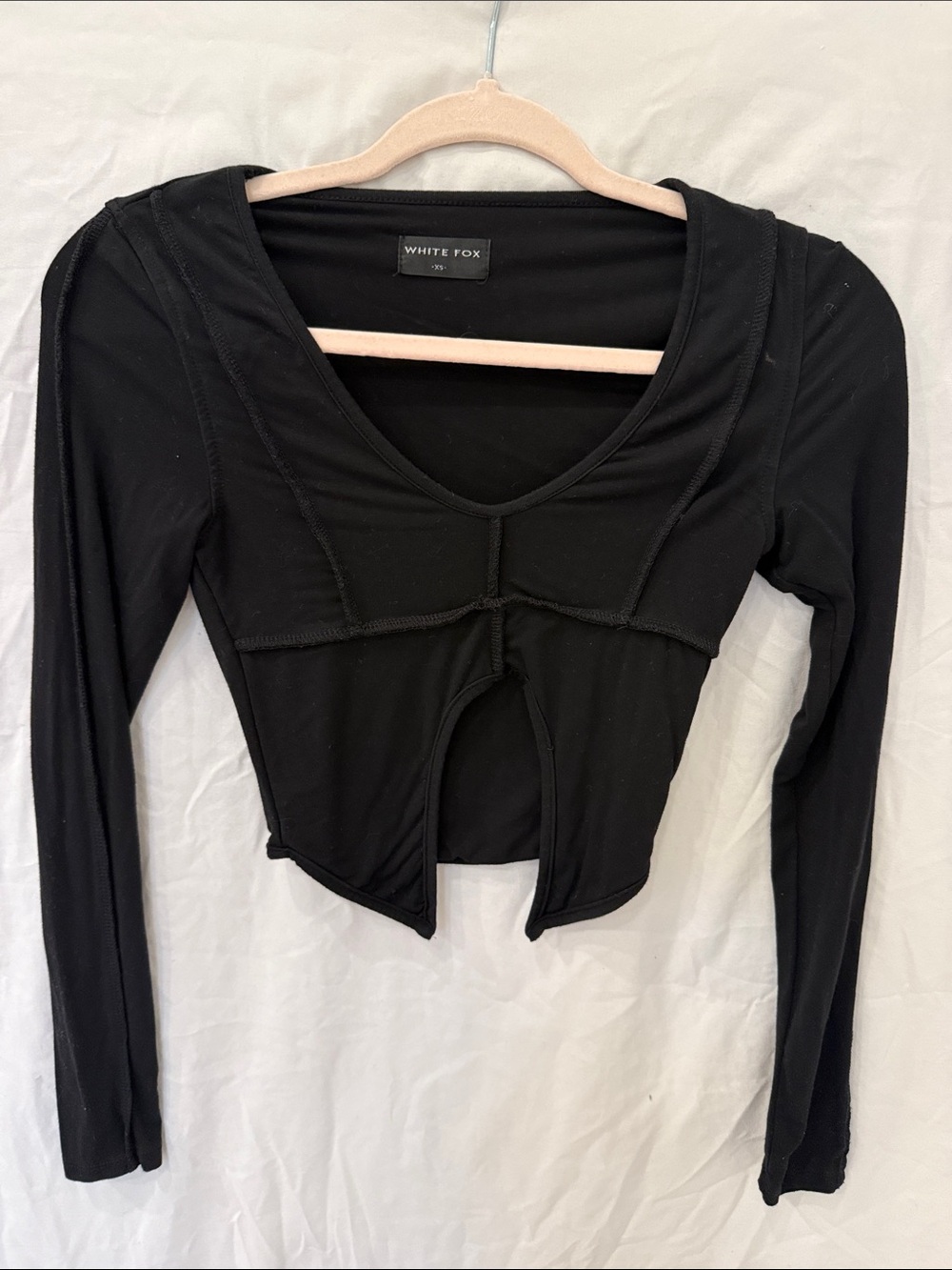 White Fox Black Top Xs